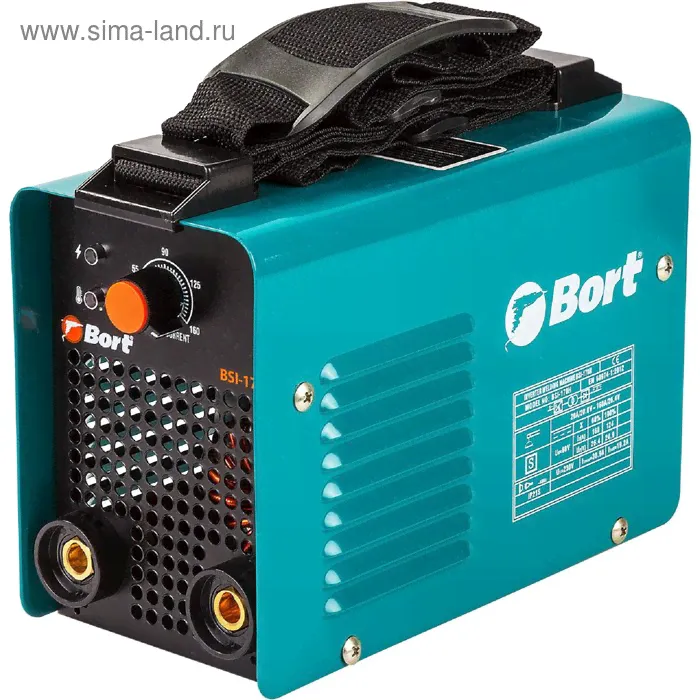 Сварочный аппарат Bort BSI-170H, инверторный, 4500 Вт, 10-160 А, d=1.6-3.2 мм, антизалипание 48144-0